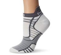 Thorlos Women's Experia Prolite Thin Padded No Show Tab Running Socks, Grey, Medium