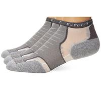 Thorlos Women's Experia Xccu Thin Cushion Running Low Cut Socks, Gray (3 Pair), Large