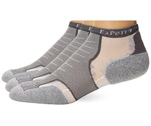 Thorlos Women's Experia Xccu Thin Cushion Running Low Cut Socks, Gray (3 Pair), Large