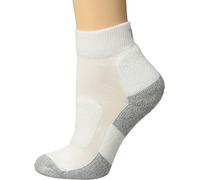 Thorlos womens Lwmxw Thin Cushion Walking Ankle Socks, White/Platinum, Medium
