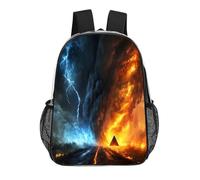 Thorm Thunder Funny Clear Backpack Waterproof Transparent Bag See Through Rucksack with Adjustable Straps