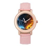 Thorm Thunder Leather Fashion Women Watch Simplicity Round Wristwatch Easy Reader Ladies Watches