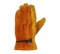Thorn Proof Gardening Gloves, Cowhide Leather Work Gloves with Cotton Lining, for Men and Women, Large Size Garden Hand Protection Against Thorns and