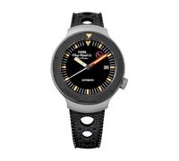 Thorn T018 Titanium Watch PT5000 Movement 41.9 MM Men's Watch with Fluororubber Strap Waterproof 200M, Black