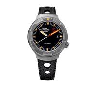 Thorn T018 Titanium Watch PT5000 Movement 41.9 MM Men's Watch with Fluororubber Strap Waterproof 200M, Black and Grey