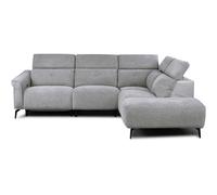 thorndale fabric electric recliner corner sofa suite - dark grey