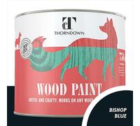 Thorndown Bishop Blue Satin Wood Paint 750ml - Thorndown Paint - Wilko