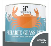 Thorndown Mercury Grey Peelable Glass Paint 750 Ml