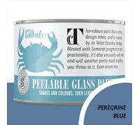 Thorndown Peregrine Blue Peelable Glass Paint 150ml - Thorndown Paint - Wilko