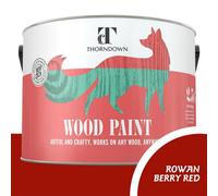 Thorndown Rowan Berry Red Satin Wood Paint 2.5L - Thorndown Paint - Wilko