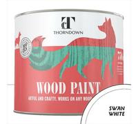 Thorndown Swan White Satin Wood Paint 750ml - Thorndown Paint - Wilko