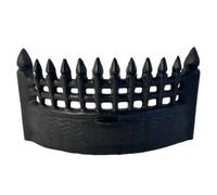 Thorness 16 Inch Castle Fire Front Fret Matt Black Fireplace Accessory