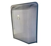 Thorness Black Powder-Coated Fireside Fireguard Spark Guard Fire Screen With Decorative Gold Colour Handle 54Cm Wide X 62Cm High X 10Cm De