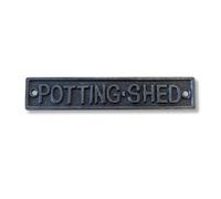 Thorness Cast Iron Antique Style Potting Shed Garden Door Wall Plaque