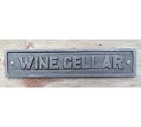 Thorness Cast Iron Antique Style Wine Cellar Door Wall Plaque