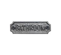 Thorness Cast Iron Bathroom Door Metal Sign Plaque