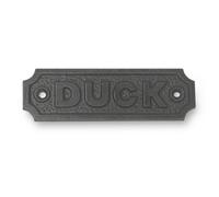 Thorness Cast Iron Traditional Duck Plaque, Sign, Low Beam Sign Duck.