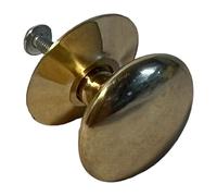 Thorness Cherema Brass Knob | Single Door knob | Brass Cupboard knobs | Cabinet Hardware | Antique Brass Cupboard Handles | Cupboard Door Handles | 30mm