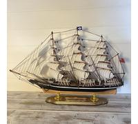 Thorness Fully Rigged Cutty Sark Model Yacht | 52cm (L) x 33cm (H) | Nautical ornament | sailboat model | Cutty Sark sailing ship model | Fully assembled model boat ready for display