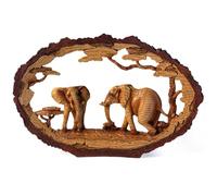 Thorness - Resin Wood Effect Figurine, Wildlife Decor, Rustic Home Centrepiece, Collectible Gift for Living Room, Office, or Shelf