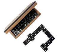 Thorness with Silver Inlay and Acrylic Hinged Lid - Black & Natural Wood, Elegant Game Night Gift