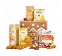 Thornton and France The Christmas Gingerbread Gift Box Hamper | Non-Alcoholic Gift Basket With Biscuits & Chocolates | 7 Delicious Items