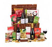 Thornton and France The Holly and The Ivy Ultimate Luxury Christmas Hamper with Red and White Wine | Prosecco Hamper Gift Box for Sharing | 20 Delicious Items