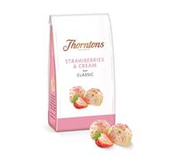 Thornton - Classic Strawberries and Cream White Chocolate 95g Bag - Christmas, Easter, Valentines, Mothers Day, Gift