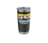Thornton Colorado Rocky Mountains Thornton CO Souvenir Stainless Steel Insulated Tumbler
