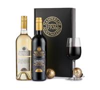 Thornton & France Italian Wine Gift Discovery Duo | Bottega Red & White Wine Duo in Deluxe Gift Box | Two Full Size (75 cl) Bottles From Customer Favourites | Elegant Gift For Him Or Her