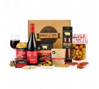 Thornton & France Luxury Savoury Gift Box Luxury Food Hamper With Beefsteak Club Shiraz Red Wine | Ideal For Sharing | Premium Savoury Hamper