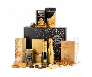 Thornton & France Sparkle Hamper - Luxury Prosecco Gift Set with Bottega Gold & Casa Bottega, Sweet & Savoury Treats - Celebration Gift Box for Birthdays, Engagements & Special Occasions