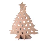 Thornton & France Wooden Advent Tree With 24 Holes | Tipsy Tree Wine Rack for 187mil Wine Bottles or 330ml Beer Bottles | Refillable Empty Advent Calendar For DIY Advent Gifts