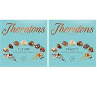 Thorntons Classic Chocolate Hamper, Valentines Gifts, Chocolate Gifts for Women, Men, Milk, White, Dark Chocolate Selection Box, 262g (Pack of 2)