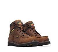 Thorogood Jobsite Series - 6" Waterproof Moc Toe - Composite Safety Toe Men's Durable Work Boots for Tough Outdoor Jobs, Crazy Horse - 11.5 M