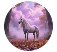 Thoroughbred 1000pc Round Puzzle with Horse, Offers A Relaxing Yet Challenging Experience, Brilliant for Mindfulness Practice 1000pcs (67.5x67.5cm)