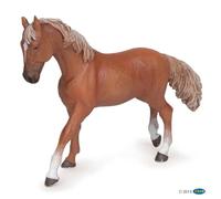 Papo - Realistic Chestnut English Thoroughbred Mare Figure - Ages 3+ - Horses Collection - Creative Play Equestrian World - Gift Idea Toy for Girls and Boys