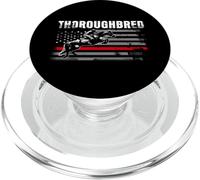 Thoroughbred Racing Horse American Flag PopSockets PopGrip for MagSafe