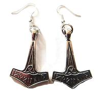 Thor's Hammer Earrings on Sterling Silver Hooks Mjolnir Earrings Viking Jewelry Superheroes Love & Thunder Jewelry