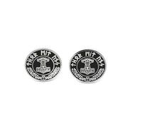 Thor's Hammer Mjolnir Viking Cosplay Cufflinks in Presentation Box