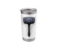 Thor's Legendary Hammer Mjolnir Norse Mythology Warrior Stainless Steel Insulated Tumbler