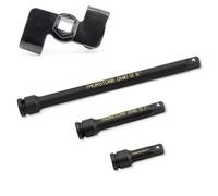 THORSTONE 4-Piece 1/2" Drive Impact Extension Set: 3" 5" 10" Extension Bars and Wrench Extender Adapter, Garage Repair, Automotive