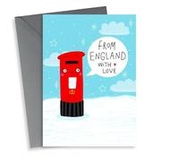 thortful Christmas Delivery Postbox - England - Across the Miles - From our Home to yours