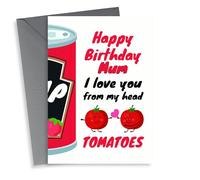 thortful Happy Birthday Mum - I love you from my head tomatoes