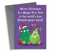 thortful Happy Christmas to the World's Best Grand-pear-ents!