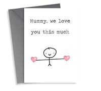 thortful Send Mummy lots of love - Mummy, we love you this much.