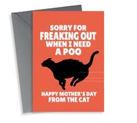 thortful Sorry For Freaking Out When I Need a Poo Happy Mother's Day Cat