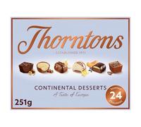Thortons Continental Desserts Assorted European Chocolate Selection Box, 24 Chocolates, 251g, A Taste of Europe
