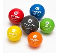 Thorza Weighted Baseballs - 6 Pack Training Set, Color-Coded Weight Variations for Pitching Velocity, Arm Strength, Throwing Mechanics & Plyometric Development