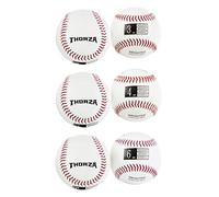 Thorza Weighted Baseballs for Throwing - Help Increase Pitch Velocity - Set of 3 Practice Baseballs (3oz, 4oz, 6oz)